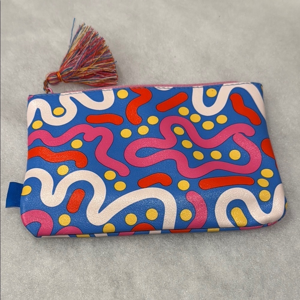ipsy Blue and Red Cosmetic Bag for Stylish Organization - Picture 2 of 3